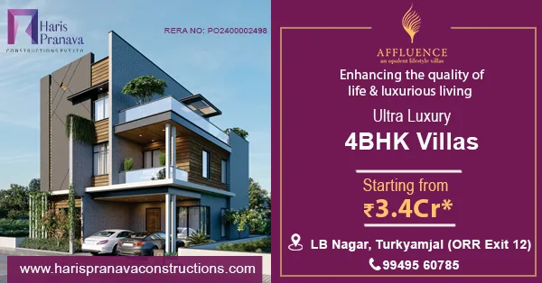 The Best Villa Projects in Hyderabad In 2022